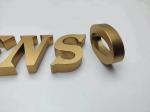 Gold Advertising 3D LED Electronic Signs for Shop Logo Light Board Display
