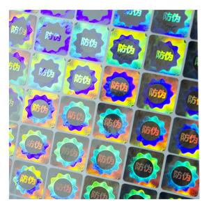 China Pely Anti Counterfeit Custom Die Cut Holographic Stickers wholesale