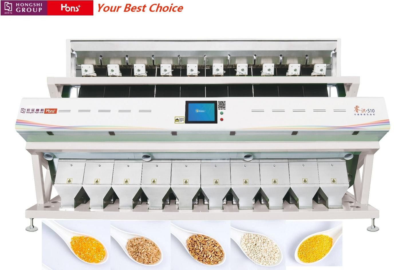 Chickpea Soybean Ground Nut Sorting Machine Optical 10 Chute