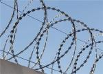 Razor Blade Fencing Spiral Razor Wire Military Barbed Tape Concertina Roll
