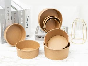 China Disposable Soup Bowls Compostable Salad Bowls With Lids 36oz wholesale