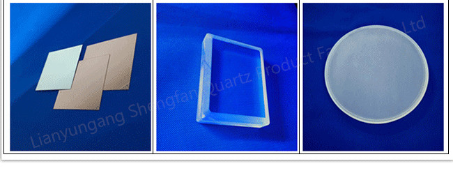 Semiconductor Machinery Glass Window Non Air Line 1-30mm Thickness Quartz Glass Plate