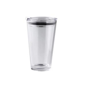 China Beverage 450ml Borosilicate Glass Straw Coke Cups wholesale