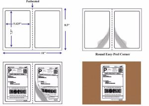 China 8.5 * 11 Die Cut Blank Thermal Labels For Shipping wholesale