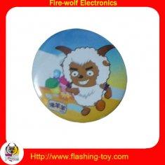 China Magnetic metal / plastic / tinplate promotional Customized Button Flashing Badges wholesale