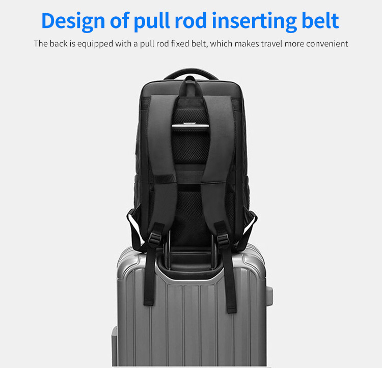 Factory selling custom logo men's waterproof business travel 15.6-inch laptop Backpack