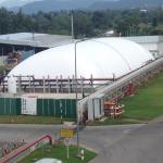 Rectangular Double Membrane Gas Holder UV Resistant For Lagoon