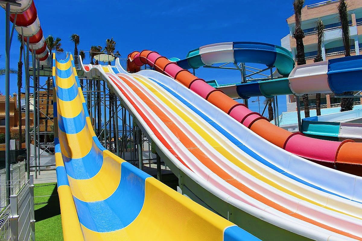 ODM Dapeng Water Park Children Swimming Pool Equipment Games Fiberglass Slide