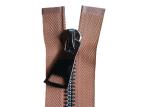 Light Purple Tape Heavy Duty Separating Zippers , Heavy Duty Brass Zippers 10#