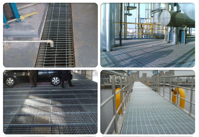 1m Press Locked Plain Bar Grating Dovetail Swage Low Carbon Steel