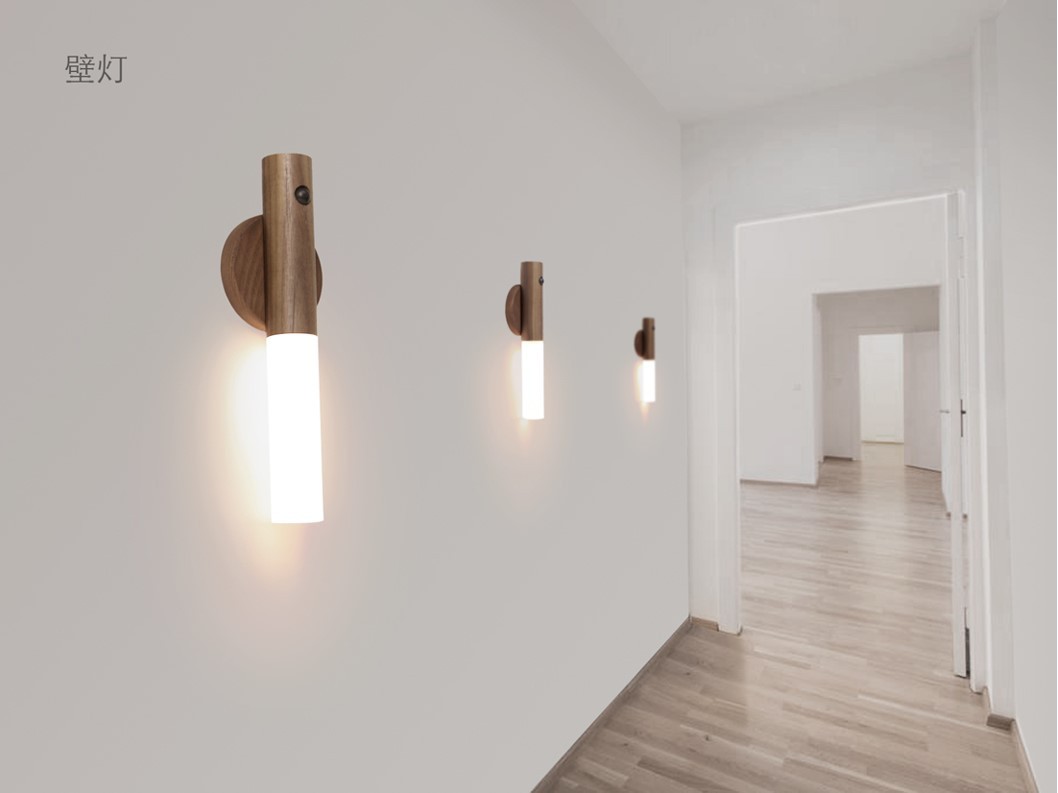 USB Rechargeable Motion Sensor Light, Intelligent Auto PIR Motion Sensor LED Rechargeable Magnetic Night Light