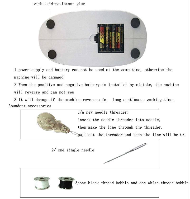 Lock Stitch Multi-function Mini Domestic T-shirt Sewing Machine UFR-403 with Retail