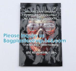 China Herbal Tobacco Bag, Tea Foil Bag, mylar Zip lockk bag child resistant bag Pouch, Aluminum Foil Paper Pac wholesale