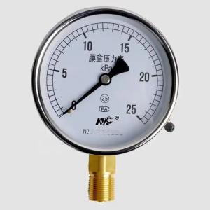 China YE-100 Diaphragm Pressure Gauge Sensor 0-40kpa Easy Installation wholesale