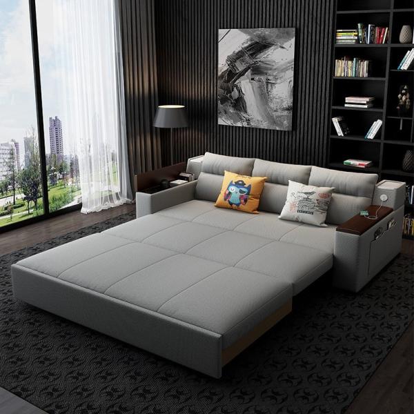 Jieshun Furniture Dual-Purpose Foldable Multi-Functional Double Fabric Living