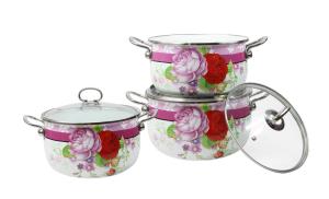 China Enamelled cookware set wholesale