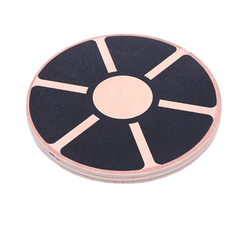 15.5" Wooden Balance Board with Non-Slip Pad Fitness