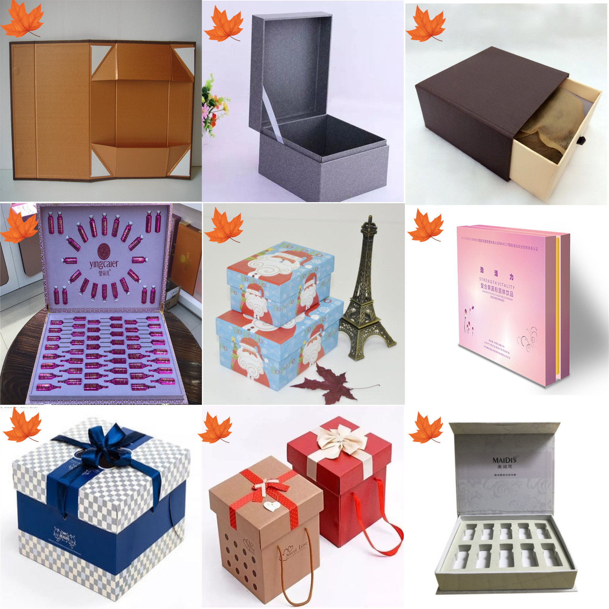 Luxury Custom Cardboard Slide Drawer Cosmetic Packaging Paper Box