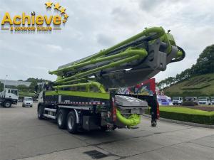 China 37 Meter Zoomlion Concrete Pump Truck Used Water Tank Putzmeister Pump on sale