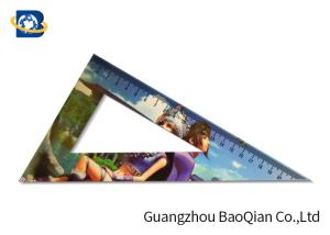 China School Students Kids Custom Printed Rulers Stationery Set Food Grade 3D Lenticular Sheet wholesale