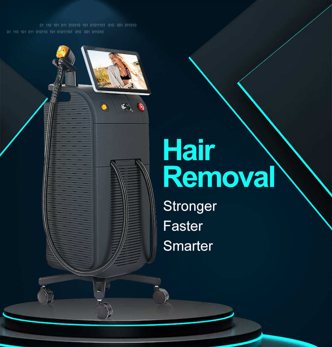 Titanium 808nm Permanent Diode Laser Hair Removal Machine with Painless Best Quality 500-4000w 4 Wave