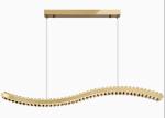 Restaurant lamp wavy crystal chandelier light luxury creative simple kitchen