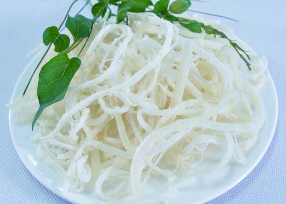 White Roasted Dried Squid Sliver Korean Flavor Healty Snacks Sweet Salty Spciy Taste