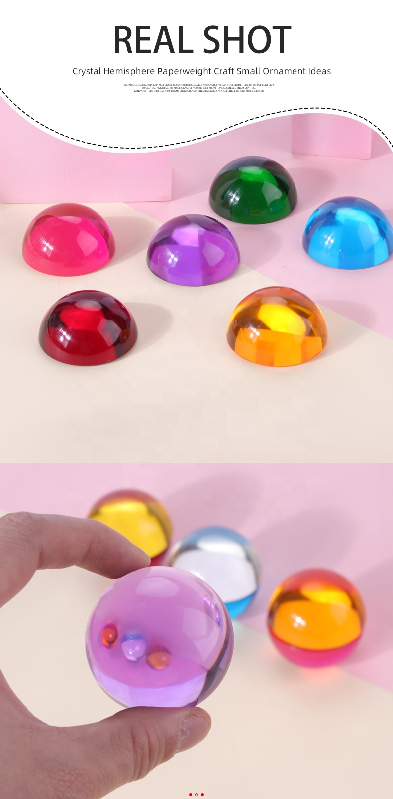 Plastic Clear Acrylic Half Sphere Transparent Hemisphere ISO9001 Approved
