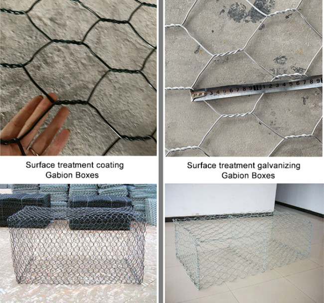 2.4mm To 3.9mm Galfan Gabion Baskets Hot Dipped Galvanized For Slope Construction