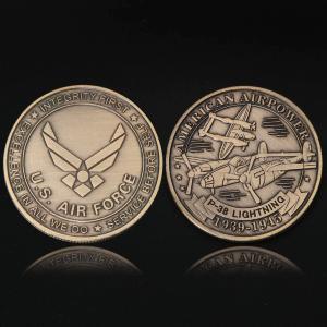 China Custom Personalized Engraved Coins Pennies Antique Gold Brass Coins ISO9001 wholesale