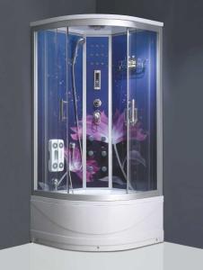 China Glass back panel rain shower steam shower cubicle portable massage shower room wholesale