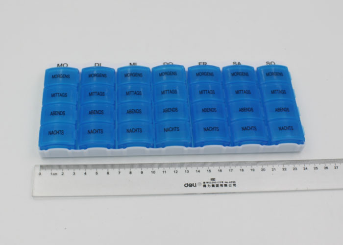 Compartment Storage Plastic Pill Box Monthly Pill Organizer For Elderly