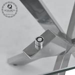 5 15mm Stainless Steel Side Tables For Living Room 35kg Modern glass top