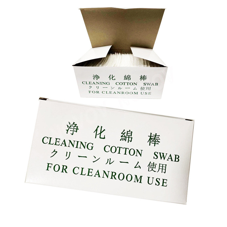 Q Tips Cleanroom Cotton Swab Lint Free Industrial Sterile Paper Stick Cotton Swab