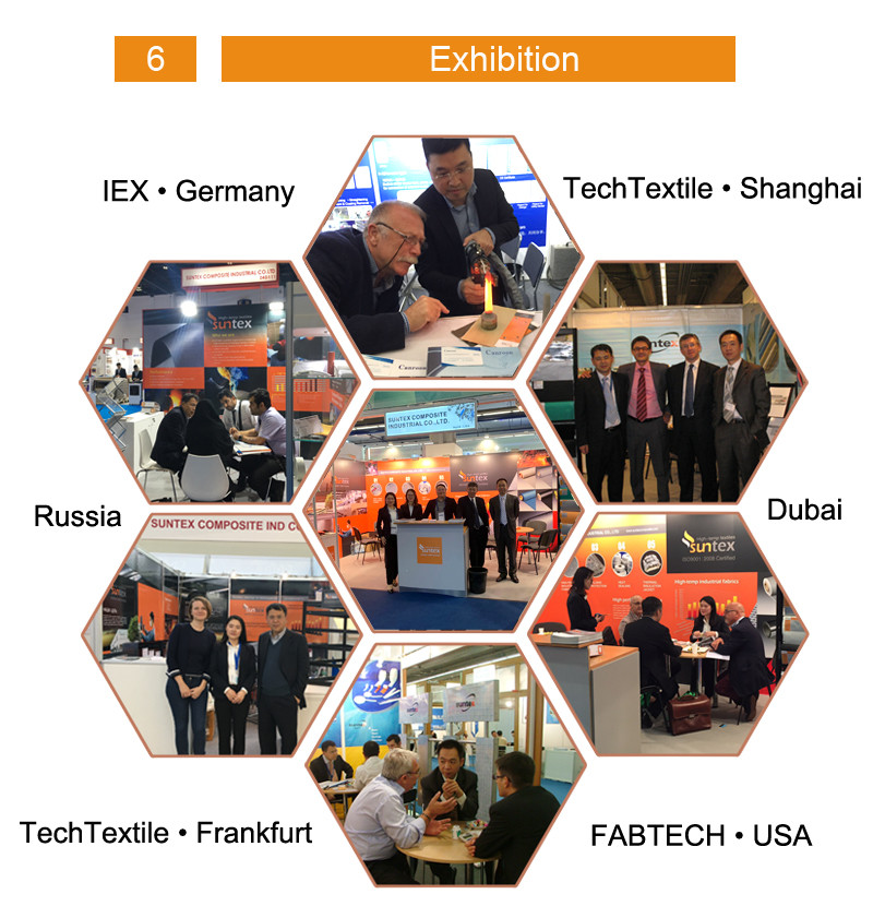 Waterproof Fire/Flame Retardant Heat Resistant PTFE Glass Fiber Cloth Heat Resistant PTFE Coated Fiberglass fabric