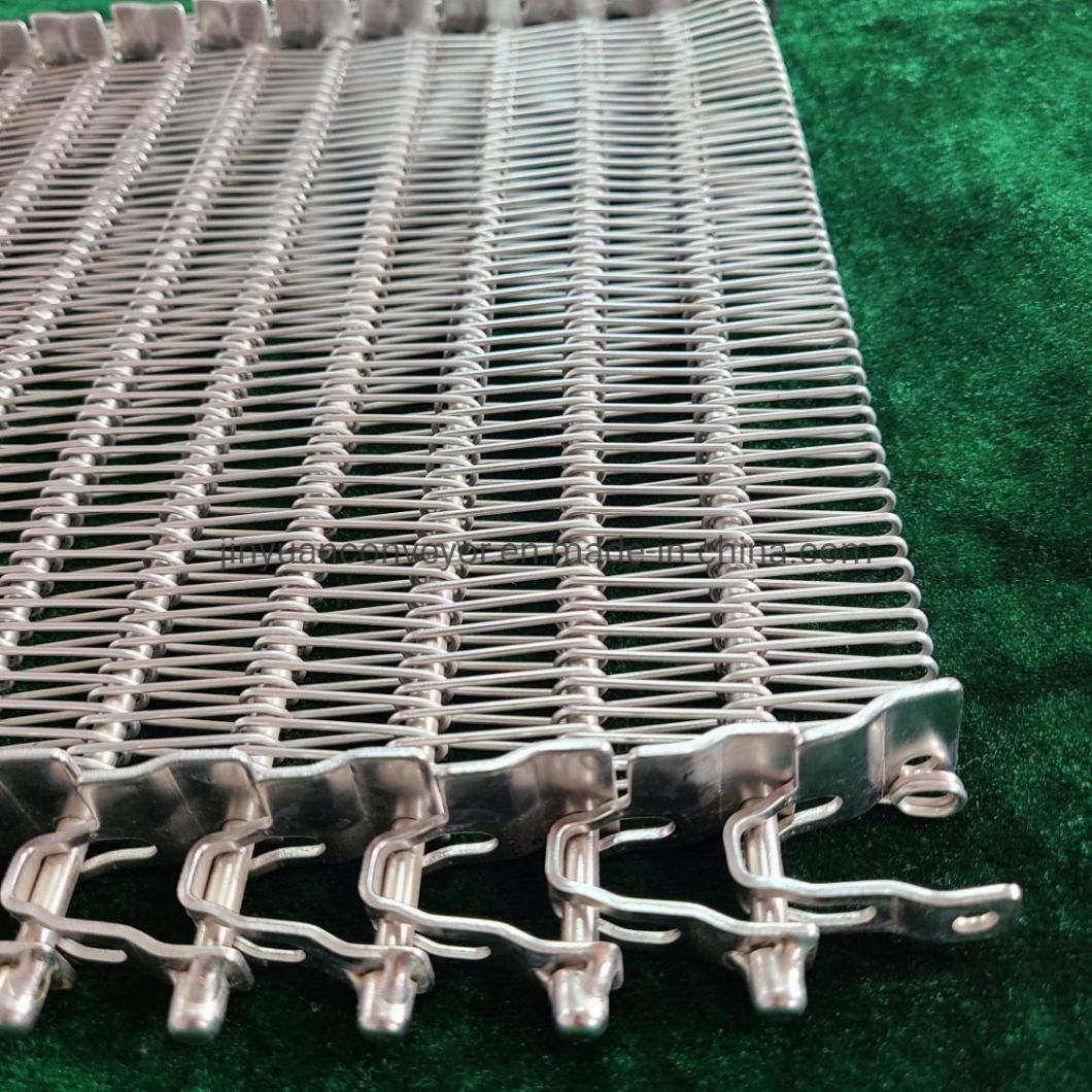 Heat Resistant Stainless Steel Spiral Wire Mesh Belt for Food Cooling Industry