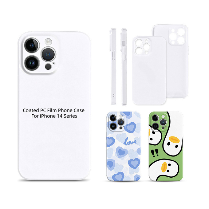 White 3D Sublimation Film Phone Cases for IPhone 14 15 16 Pro Plus DIY Phone Cases