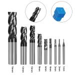 Hot Sale CNC Cutting Tools 0.2mm-20mm Carbide End Mill 4 Flute