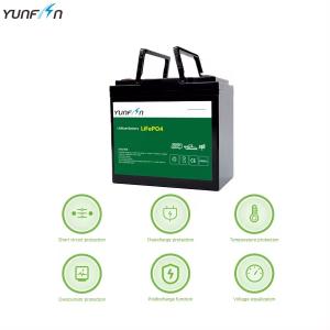 China 12V 50Ah Lithium Ion Golf Car Battery Lifepo4 Solar Rechargeable Battery wholesale