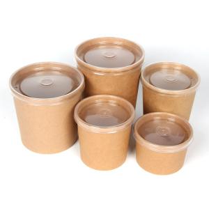 China 8oz 12oz 16oz 26oz 32oz Takeaway Disposable Kraft Paper Bowls wholesale