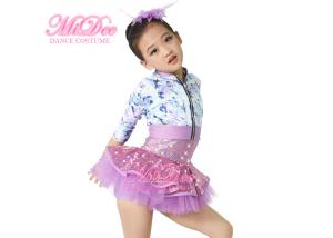 China MiDee Fancy Girls Jazz Dance Dress Spandex Fabric Bodice Jacket Dance Costume wholesale