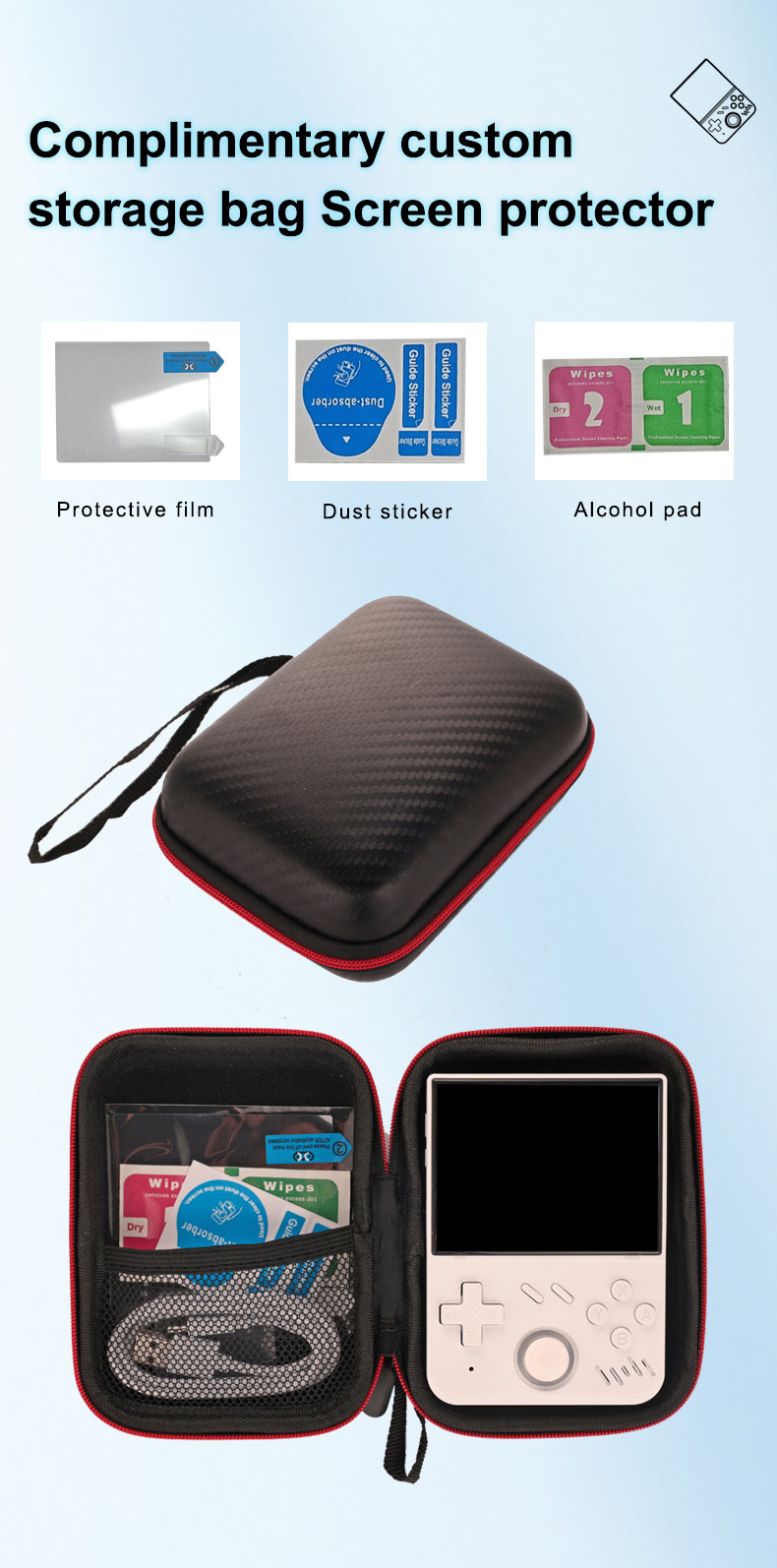 MY Mini Portable Retro Handheld GameConsole 3.5-inch IPS Screen Game Console Linux System