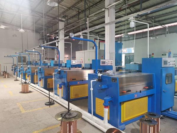 Quality Fine Wire Drawing Machinery , Low Power Copper Wire Making Machine for sale