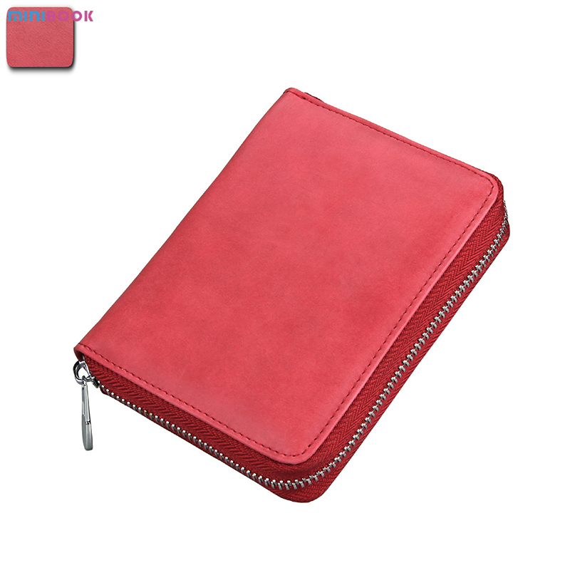 Custom Logo Genuine Leather Rfid Wallet with RFID Blocking and ID Card Holder