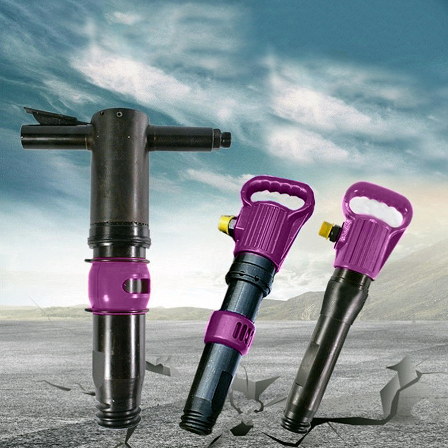 Road Construction G15 Air Pick Hammer Concrete Breaker Portable Jack Hammer Pneumatic Rock Drill
