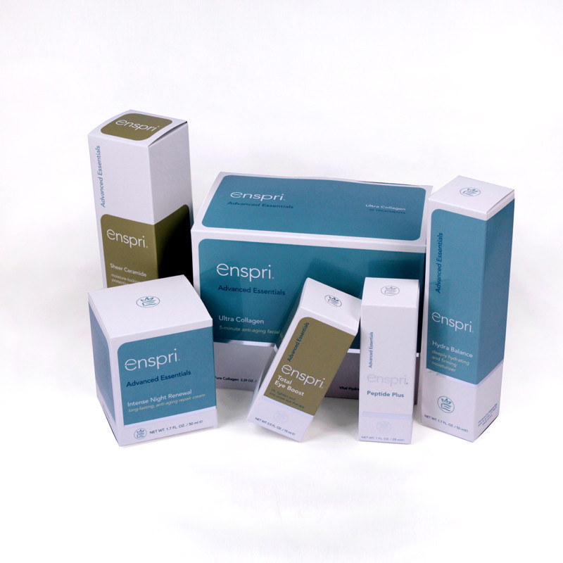 Custom Cosmetic Packaging Box With Metallic Golden&Silver Paper