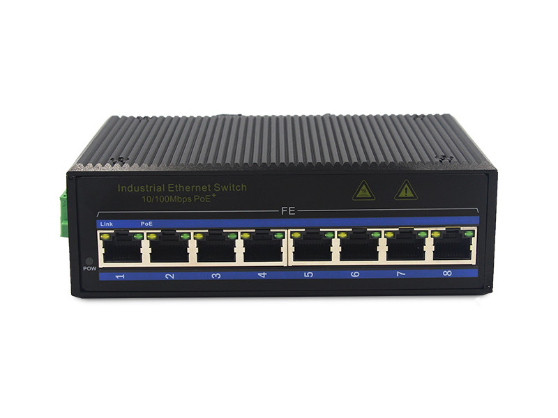 UT08GP unmanaged Gigabit 8port POE industrial ethernet switch used for IP Cameras