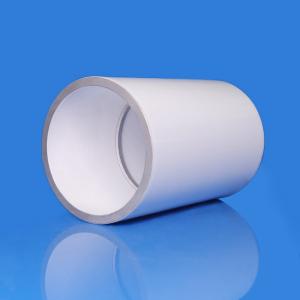 China Glazed 96% High Temperature Ceramic Tube Pure White Color With Metal Layer wholesale