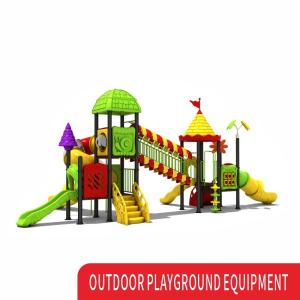 China Commercial Custom Plastic Kids Slide Swing Set Outdoor Playground Equipment wholesale