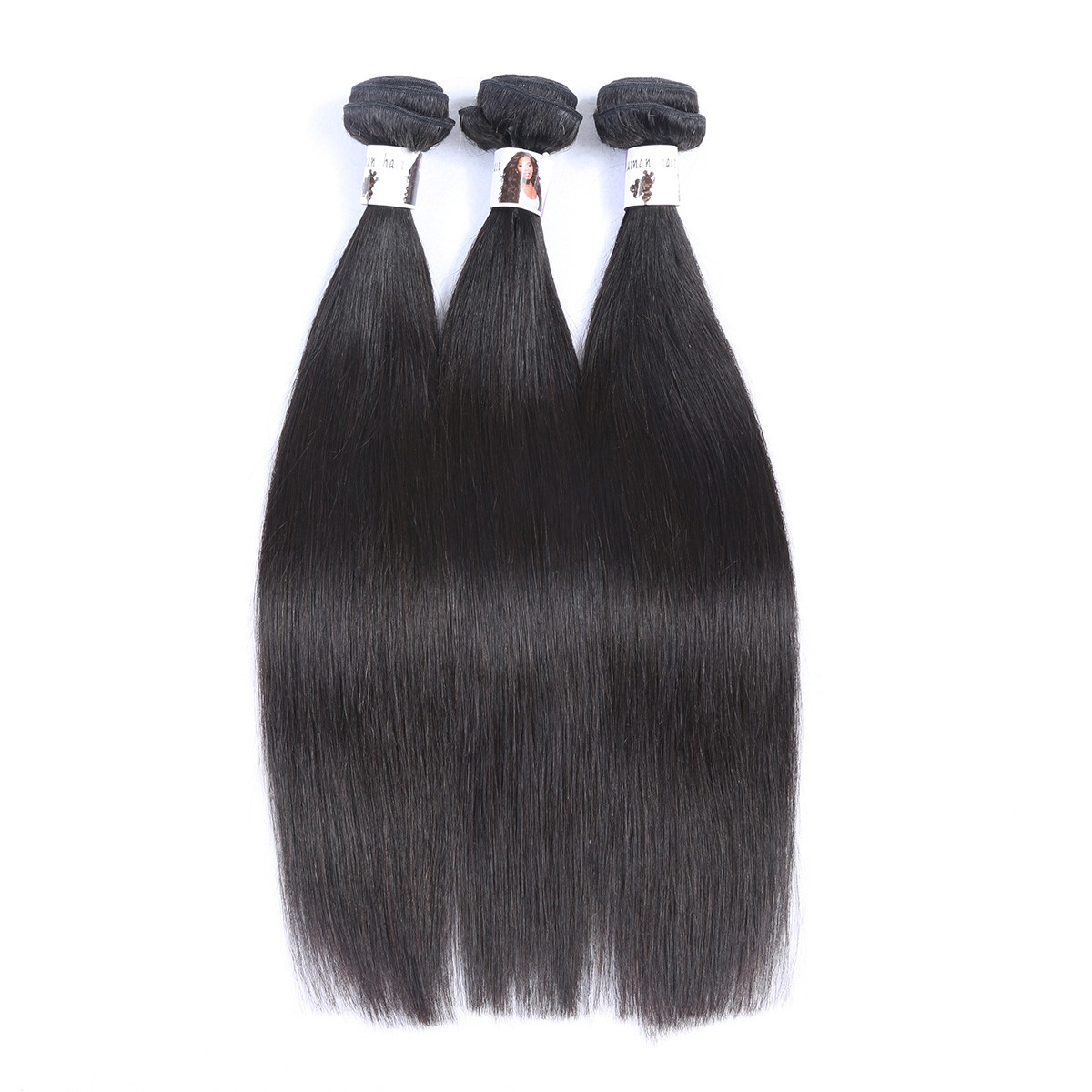 9A Grade Natural Unprocessed Brazilian Human Hair Silky Straight Double Drawn Bundls
